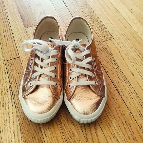 Superga Shoes - SUPERGA METALLIC ROSE GOLD SNEAKER